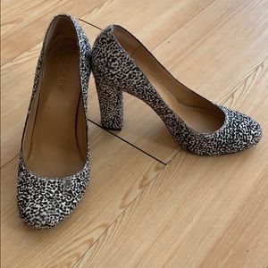 Animal print shoes worn but still good condition